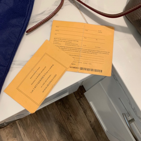 Dooney and Bourke satchel with Certificates - Picture 5 of 7